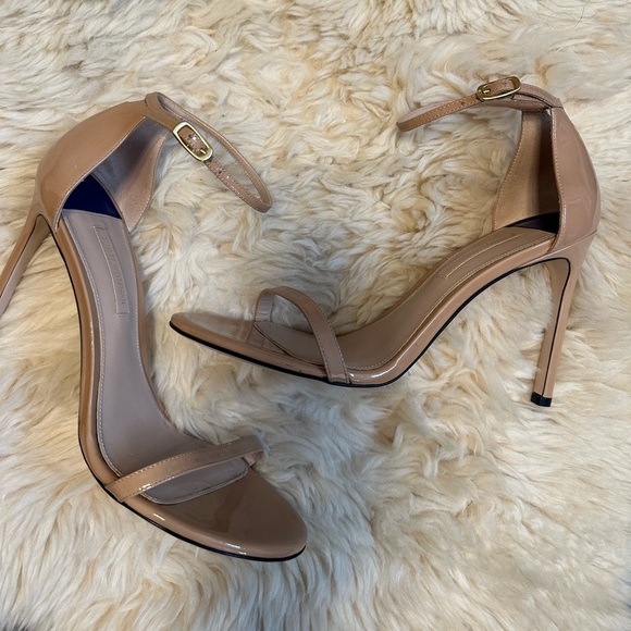 Stuart Weitzman Nude Heel Sandal - Picture 1 of 6